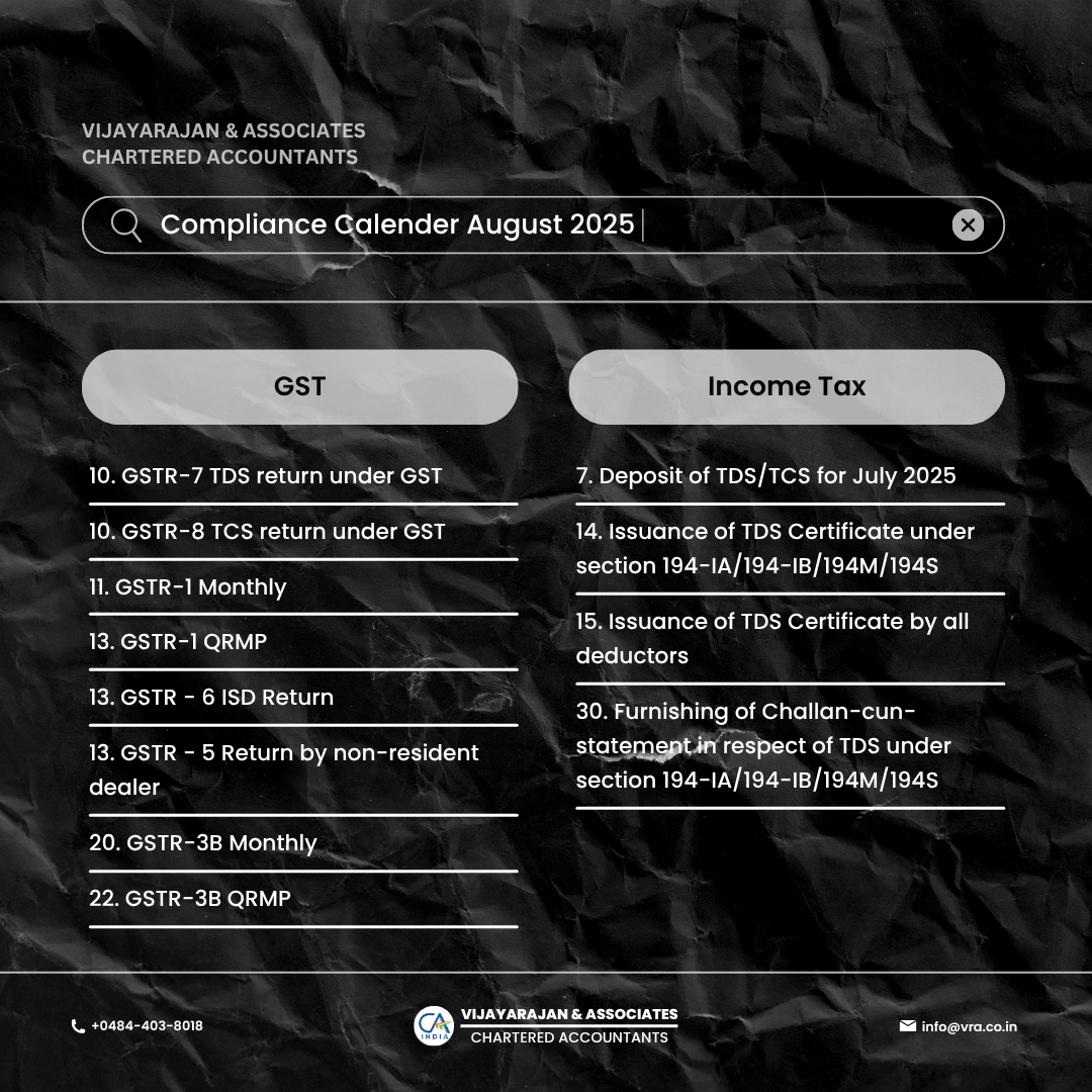 Compliance Calender August 2025 - Cover Image